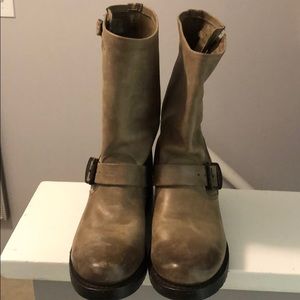 FRYE Grey Engineer Boots